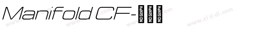 Manifold CF字体转换
